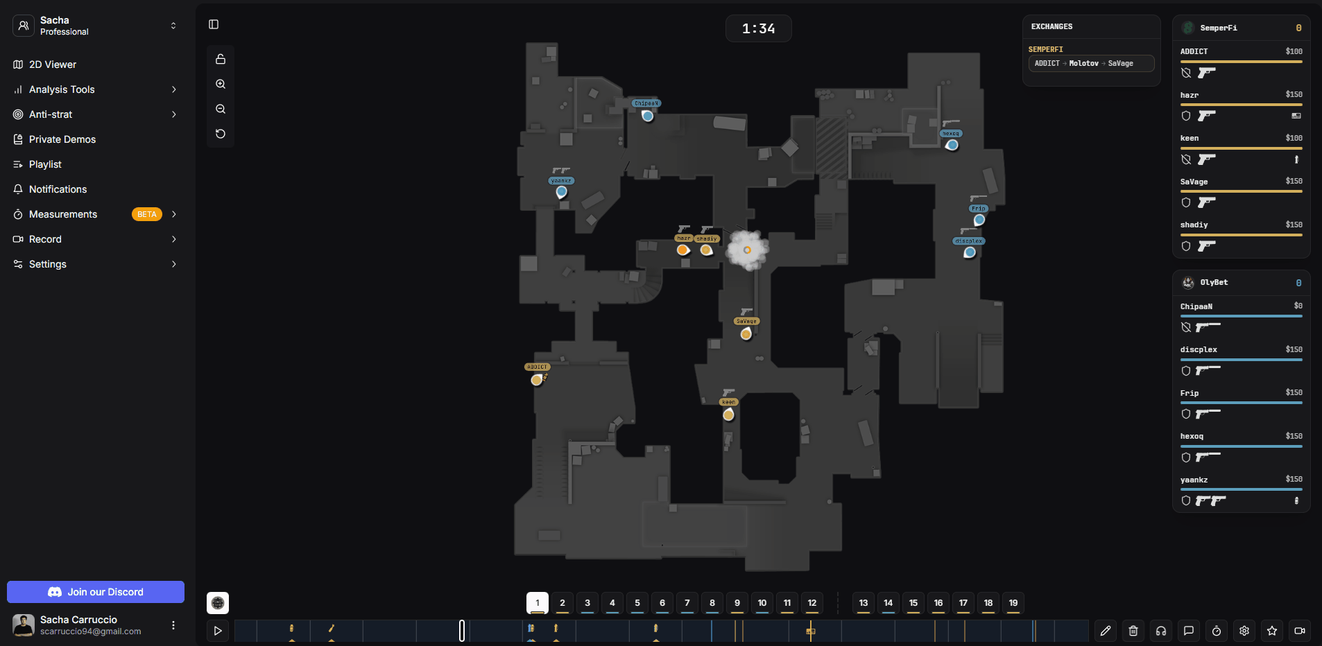 Mentioning teammates in notes and receiving notifications
