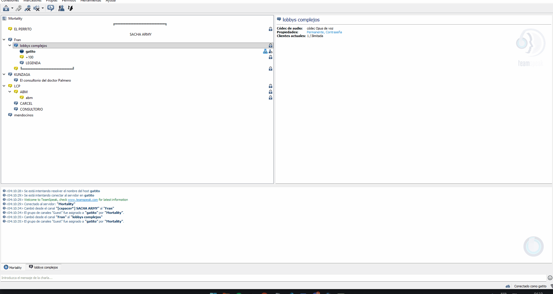 Recording audio with TeamSpeak