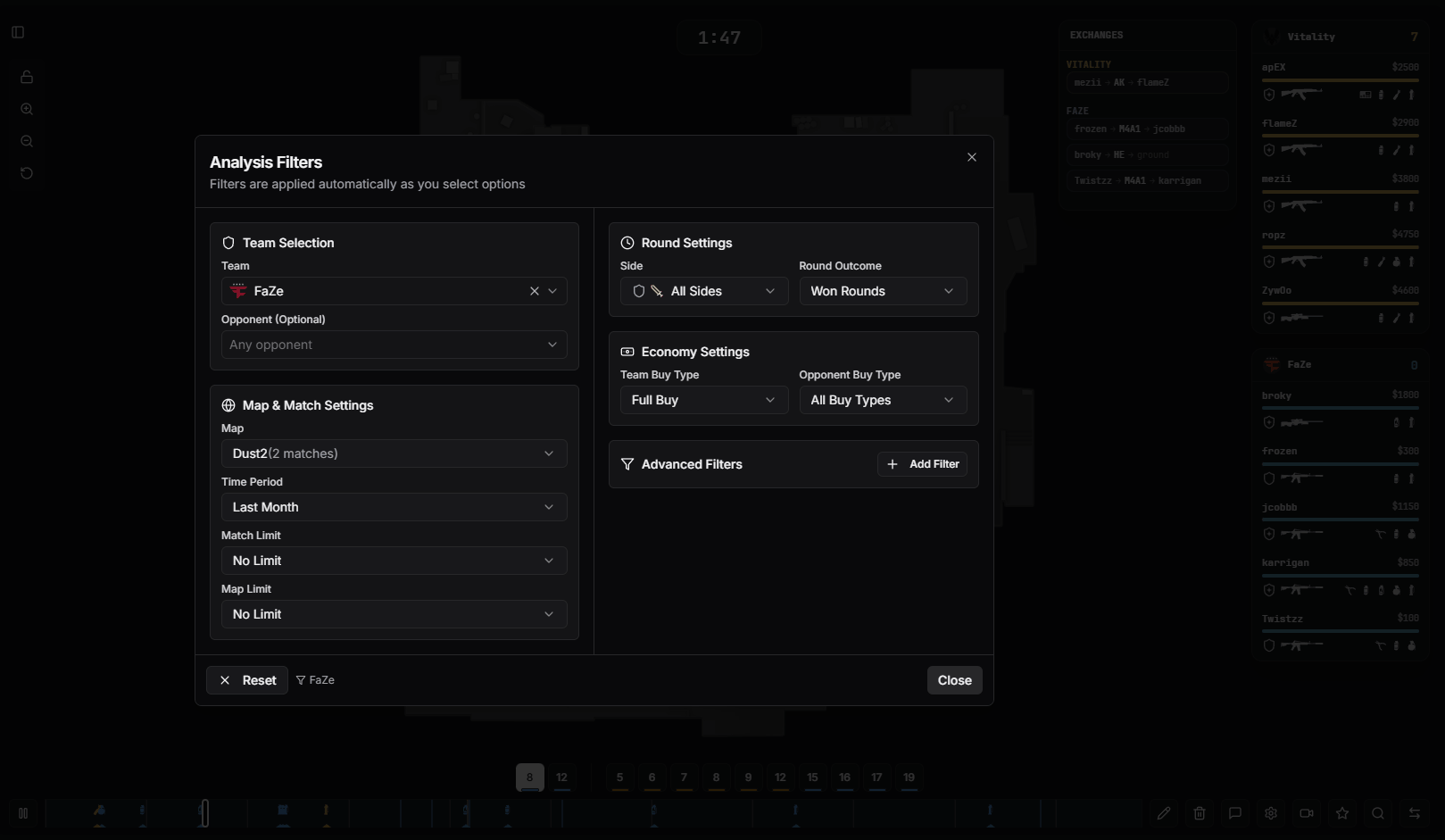 Switching between single round and multi-round modes